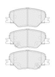 SET PLACUTE FRANA FERODO FDB5522 - Compatibil cu OPEL, VAUXHALL
