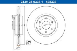 Disc frana ATE 24.0128-0333.1
