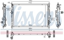 Radiator racire motor Nissens 607184