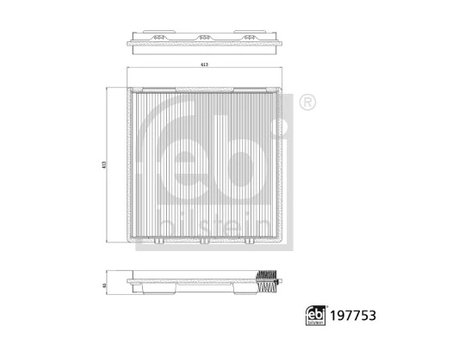 Filtru aer habitaclu Febi Bilstein 197753