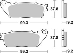 SET PLACUTE FRANA BREMBO 07HO13SP - Piesa auto compatibila cu mai multe marci