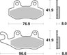 SET PLACUTE FRANA BREMBO 07076XS - Piesa auto compatibila cu mai multe marci