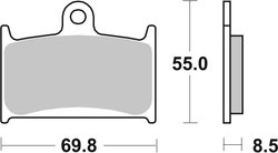 Set placute frana Brembo 07SU14LA