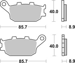 SET PLACUTE FRANA BREMBO 07HO36SP - Piesa auto compatibila cu mai multe marci