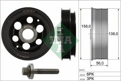 Set fulie arbore cotit INA 544 0180 20