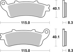 Set placute frana Brembo 07072XS
