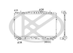 RADIATOR RACIRE MOTOR KOYORAD PL842407 - Compatibil cu CHEVROLET, DAEWOO