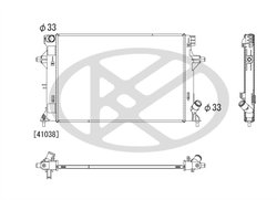 Radiator racire motor KOYORAD PL823644