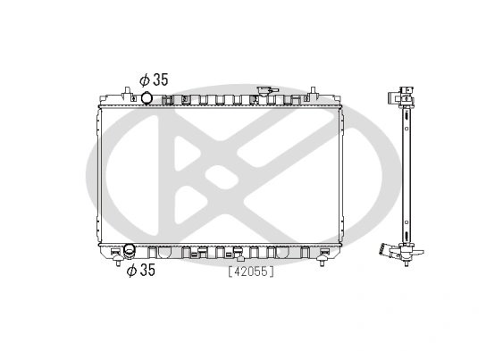 Radiator racire motor KOYORAD PL822488