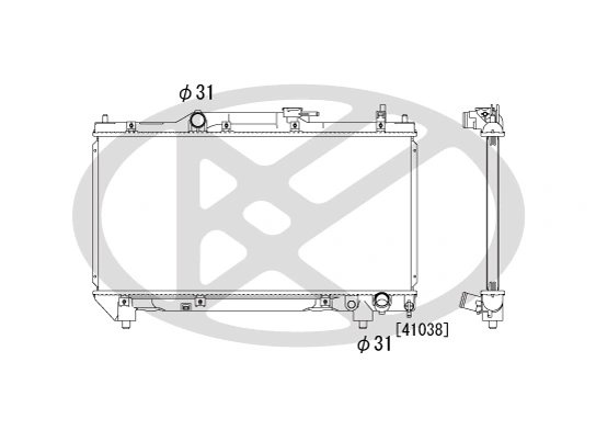 RADIATOR RACIRE MOTOR KOYORAD PL010874 - Compatibil cu TOYOTA