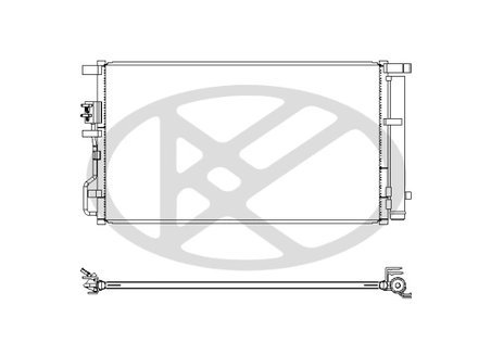 RADIATOR CLIMATIZARE KOYORAD CD811248M - Compatibil cu HYUNDAI, KIA