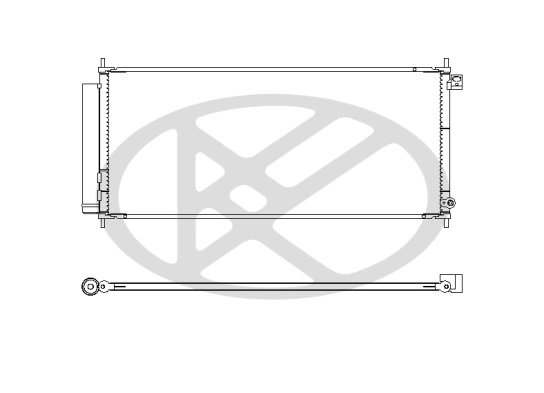 RADIATOR CLIMATIZARE KOYORAD CD080293M0A - Compatibil cu HONDA