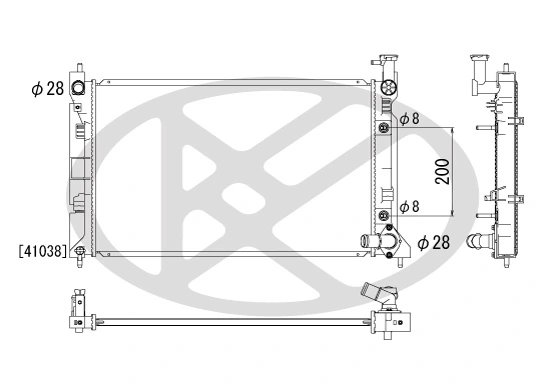 RADIATOR RACIRE MOTOR KOYORAD PL031647 - Compatibil cu MITSUBISHI