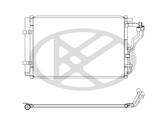 RADIATOR CLIMATIZARE KOYORAD CD811033 - Compatibil cu HYUNDAI, KIA