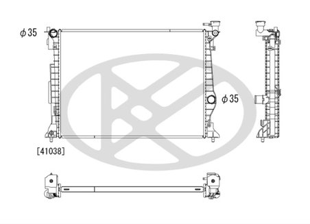 Radiator racire motor KOYORAD PL823595