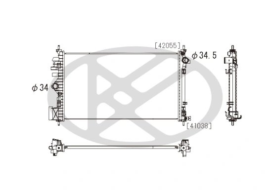 Radiator racire motor KOYORAD PL462650