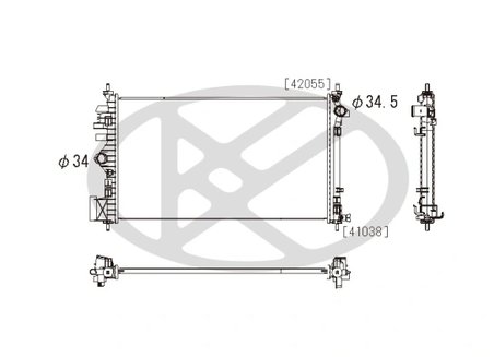 Radiator racire motor KOYORAD PL462650