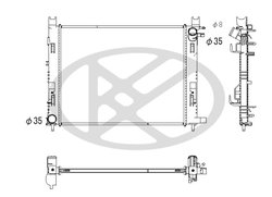 Radiator racire motor KOYORAD PL493524
