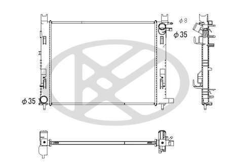 Radiator racire motor KOYORAD PL493524
