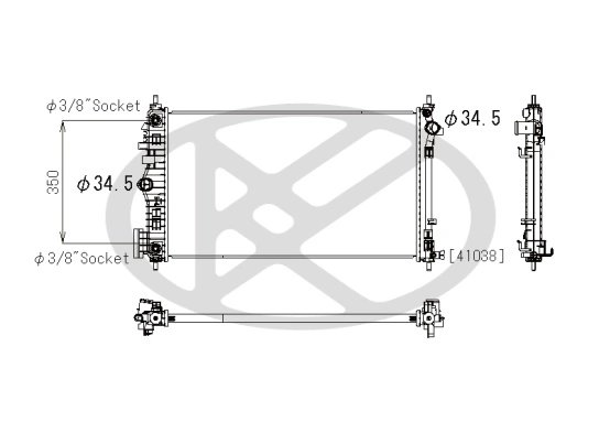 Radiator racire motor KOYORAD PL312574