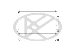 RADIATOR CLIMATIZARE KOYORAD CD080607M - Compatibil cu HONDA
