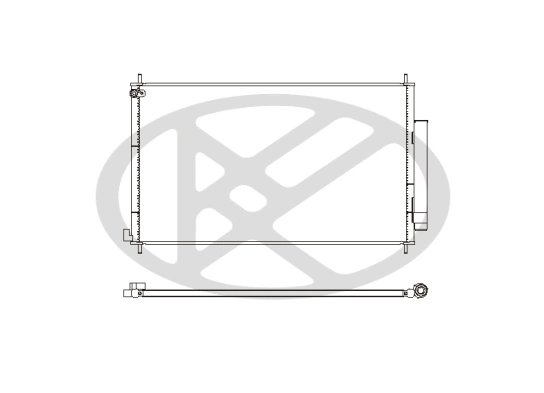 RADIATOR CLIMATIZARE KOYORAD CD080607M - Compatibil cu HONDA