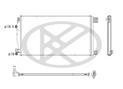 RADIATOR RACIRE MOTOR KOYORAD PL013659 - Compatibil cu TOYOTA