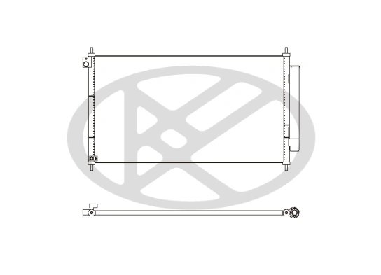 RADIATOR CLIMATIZARE KOYORAD CD080597 - Compatibil cu HONDA