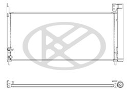 RADIATOR CLIMATIZARE KOYORAD CD011025M - Compatibil cu TOYOTA