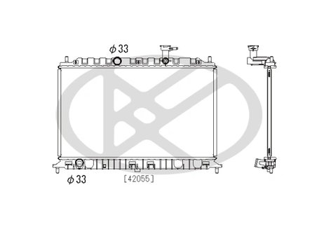 RADIATOR RACIRE MOTOR KOYORAD PL822456 - Compatibil cu KIA
