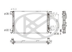 Radiator racire motor KOYORAD PL442800
