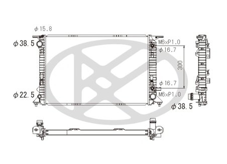 Radiator racire motor KOYORAD PL442800