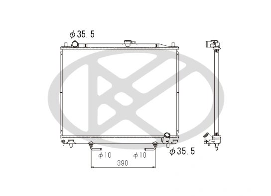 RADIATOR RACIRE MOTOR KOYORAD PL032072R - Compatibil cu MITSUBISHI