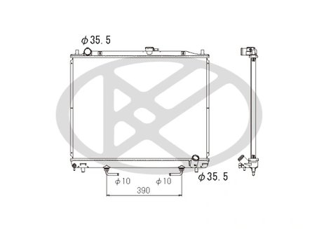 RADIATOR RACIRE MOTOR KOYORAD PL032072R - Compatibil cu MITSUBISHI