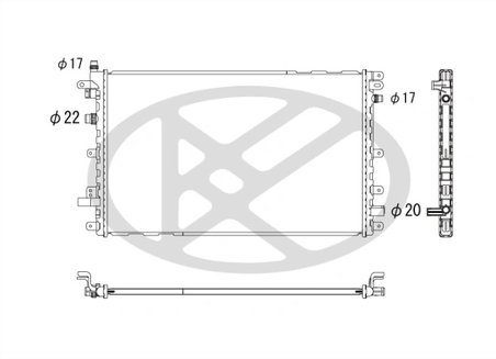 Radiator racire motor KOYORAD PL462775