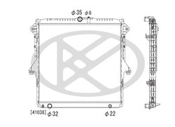 RADIATOR RACIRE MOTOR KOYORAD PL322812 - Compatibil cu FORD