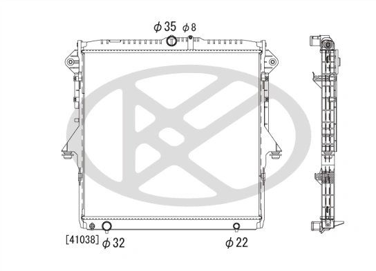 Radiator racire motor KOYORAD PL322812