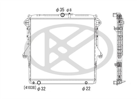 Radiator racire motor KOYORAD PL322812