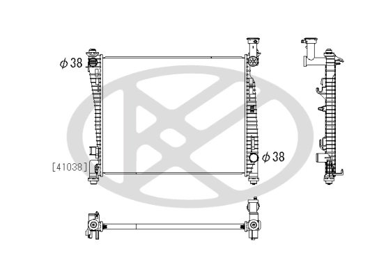 RADIATOR RACIRE MOTOR KOYORAD PL332572 - Compatibil cu JEEP