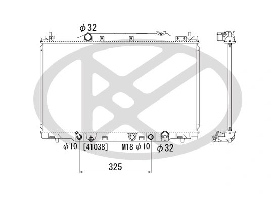 Radiator racire motor KOYORAD PL081222