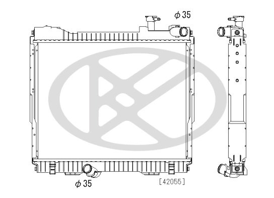 RADIATOR RACIRE MOTOR KOYORAD PL023260 - Compatibil cu NISSAN, RENAULT TRUCKS