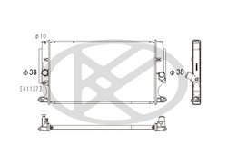 Radiator racire motor KOYORAD PL012103
