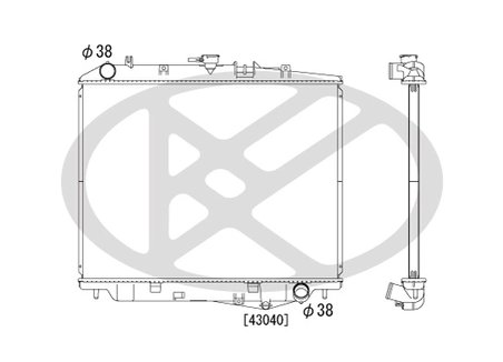 RADIATOR RACIRE MOTOR KOYORAD PL051199R - Compatibil cu ISUZU