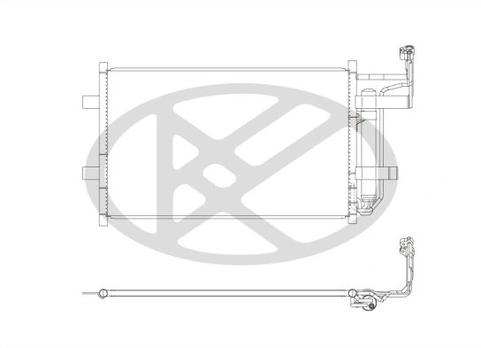 RADIATOR CLIMATIZARE KOYORAD CD060682 - Compatibil cu MAZDA