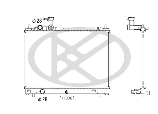 RADIATOR RACIRE MOTOR KOYORAD PL103443 - Compatibil cu SUZUKI
