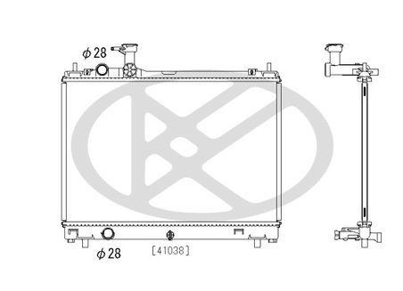RADIATOR RACIRE MOTOR KOYORAD PL103443 - Compatibil cu SUZUKI