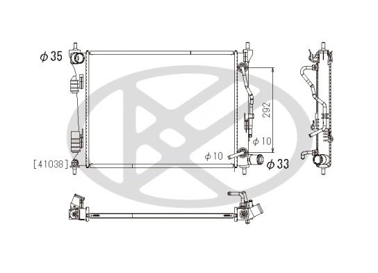 Radiator racire motor KOYORAD PL812654