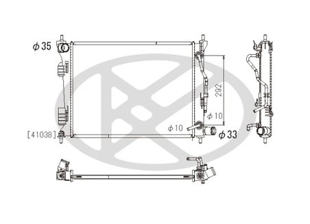 Radiator racire motor KOYORAD PL812654