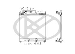 RADIATOR RACIRE MOTOR KOYORAD PL012471 - Compatibil cu TOYOTA