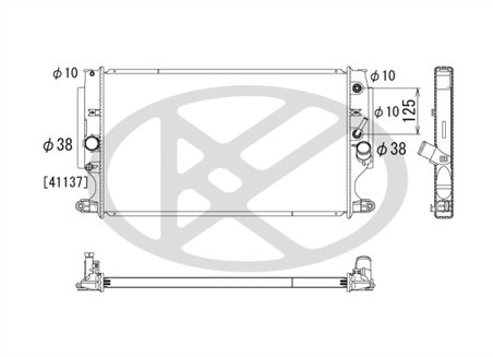 RADIATOR RACIRE MOTOR KOYORAD PL012763 - Compatibil cu TOYOTA
